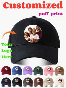 Customization]One Unisex Personalized Baseball Cap That Can Be Customized With Your Favorite Patterns. It Is Not Only A Stylish Accessory For Daily Wear But Also A Unique And Thoughtful Gift For Friends, Family Members And Couples Custom, Personalized, Unique, Customized, Ideal Gifts For Him, For Valentine's Day, For Mother's Day, For Birthdays, For Children's Day, For Father's Day, For Graduation, For Weddings, For Housewarming - A - View 11