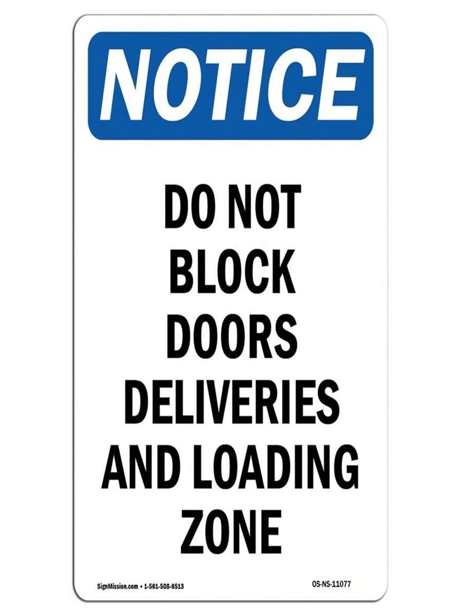 SignMission OS-NS-A-1014-V-11077 10 X 14 In. OSHA Notice Sign - Do Not ...