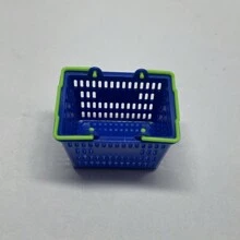 微型购物篮装饰家居道具手持篮子玩超市迷你蔬菜篮最佳礼物 - 多色 - 查看 10