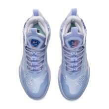 XTEP Men's Basketball Shoes, Comfortable Breathable Sports Casual Shoes, 876119120019 Technology, Lavender/Neon Orange