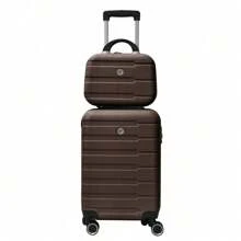 4 Piece Hard Shell Luggage Set,Carry On Suitcase With Spinner Wheels,Family Luggage Set,Brown(12/20/24/28in),CozyUp Travel Suitcase Suitcases Suit Case Durable Travel Luggage Hand Luggage Waterproof Winter Holiday Women Travel Essentials Suitcase Set Luggage Set
