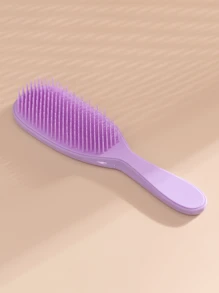 1 pieza Peine con cojín de aire de primavera, desmontable, con función de masaje del cabelludo, funciona tanto en seco como en húmedo para desenredar el cabello y evitar nudos, compacto y conveniente, útiles para volver a la escuela