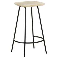 Solid Wood Bar Stools Set Of 4 Stylish Durable High Top Seating For Kitchen Dining Room Or Home Bar - Brown - View 10
