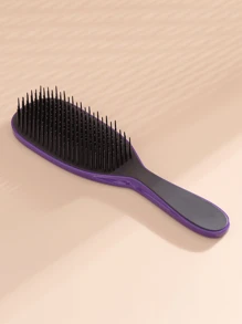 1 pieza Peine con cojín de aire de primavera, desmontable, con función de masaje del cabelludo, funciona tanto en seco como en húmedo para desenredar el cabello y evitar nudos, compacto y conveniente, útiles para volver a la escuela