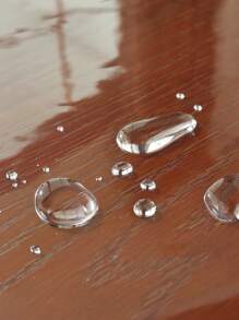 1pc Rectangular Lace Embroidered Waterproof Tablecloth - Oil-Proof, Dirt-Proof, Transparent Table Cover With Champagne Lace Streamer Border - Perfect For Wedding, Party, Family, Outdoor, Indoor, Holiday Table Decoration - Multicolor - View 6