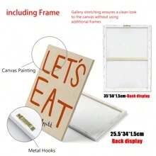 3 件套餐厅印刷品、彩色欢呼印刷品、复古墙面艺术、厨房墙面印刷品、美学装饰、画廊墙、家居、帆布、海报礼物生日毕业家居装饰圣诞装饰房间装饰圣诞厨房装饰 - 彩色 - 查看 11