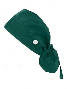 Einstellbare Arbeitsmütze mit Knopf-Pferdeschwanz, Schweißband für Arbeitshut, elastisches Bindekopfteil, 1 Stück