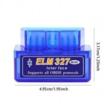 ELM327 OBD2 V1.5 Bluetooth Car Diagnostic Tool, Automotive Engine Fault Diagnostic Scanner, Compatible With Android And Symbian, Suitable For All Vehicles Compliant With OBD2 Standard
