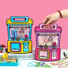 20pcs Portable Small Gift Bags, Cartoon Claw Machine Candy Snack Bags With Transparent Window, Snack Gift Bags For Easter, Wedding, Birthday, Christmas Party Favors, For Mother's Day , Bridesmaid Gifts , Gratuation Gifts , Birthday Gifts,Wedding Gifts,Birthday,Bride,Wedding