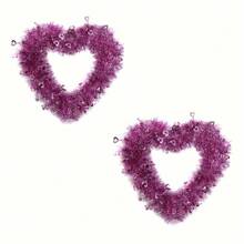 2 peças de guirlanda multicolorida para decoração de dia dos namorados, artigos para festa em formato de coração, decoração de parede, decoração de porta com cena de festival, dia dos namorados, decorações para dia dos namorados, presentes para dia dos namorados, decoração para casa, decoração de quarto, decoração de parede