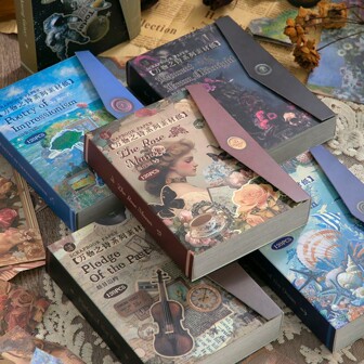 Papel vintage "Poesía de todas las cosas" para scrapbooking, papel de fondo para collage DIY de elementos personales, material decorativo