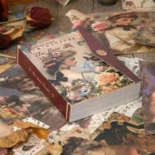 Vintage "Poetry Of All Things" Scrapbooking Paper, DIY Collage Journal Person Element Background Paper, Decorative Material Back To School - Many - View 8