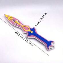 1pc Foam Shield Toy Model, Soft Foam Sword And Shield, Realistic Practice Weapon, Suitable For Halloween, Costume Parties, Conventions, Role-Playing, Blocking Practice, Photography Props, Cosplay Knight - Multicolor - View 13