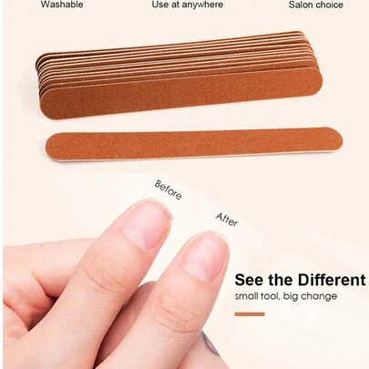 100/180目指甲锉，砂纸指甲锉，专业美甲修脚美容工具，5/10/20件套指甲锉套装，适合家庭和美甲沙龙使用，指甲护理工具，美甲用品，化妆工具