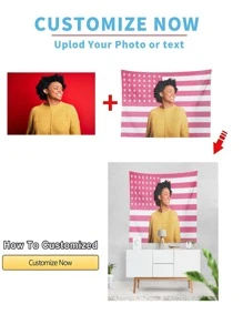 Custom Photo Tapestry Personalized Image Text Tapestry Home Wall Hanging Decorative Tapestry For Living Room Bedroom Dormitory, Flag For Room, Room Decor, Tapestry, Wall Art Lightweight Custom For Father's Day Friends, For Anniversaries, For Mother's Day, For Birthdays, For Valentine's Day, For Graduation, For Father's Day, For Weddings, For Housewarming, Sofa, Bed, Car, Tea Room, Bedroom, Bathroom, Living Room, Dining Room,Customized Tapestry,Vacay Vibes,Christmas Gift Supplies