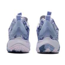 XTEP Men's Basketball Shoes, Comfortable Breathable Sports Casual Shoes, 876119120019 Technology, Lavender/Neon Orange