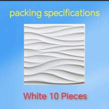 1/10 / 20 / 33 sztuk 3D Paneli Ściennych Wykonanych Z Materiału PVC. Należy Do Dekoracji Ściennych W Wystroju Domu, Szczególnie Do Dekoracji Pokoju. Dekoracja Łazienki. Dekoracja Sypialni. Dekoracja Salonu; Rozmiar Panelu Ściennego: 30 X30 CM Kolor: Biały/Czarny