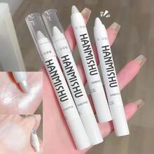 1 Piece Of Creative Party Party Party Lying Silkworm Costume Highlighter Eye Shadow Pen Faux Pearl White Eye Costume Props,Laser,Lying Silkworm Pen,Kajal,Back To School