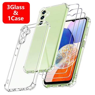 3Glass+1Case, Tempered Glass With Slim Fit Soft TPU Shockproof Case Compatible With Xiaomi 13T 12T 11T Pro POCO X5 M3 M4 M6 X6 F6 Pro 12 11 Lite 5G NE Compatible With Redmi Note 13 11 10 9 12 Pro Plus 9s 10s 13C 12C 10C 9C NFC 9 9A 9AT 9T 11s 12s 4G 5G For Vivo Y35 Y36 Y21 Y21S Y33S Y20 Y20S Y20I Y52 Y72 For Honor 90 Lite 8A Prime 9A 9C 9X 8X 10I 20I 30i 20 Pro X9 X5 X50I X6 X8 X6A X7 X7A X7B X8A X8B 50 70 200 Lite Compatible With Huawei Y7 Y6 Y9 Prime Y6S 2019 Y6P Y7P Y7A Y9A Y8S Y8P Y9S 200 P30 P40 Lite E Full Coverage Easy Install High-Definition Clear, Bubble-Free,Scratch And Shatter ResistantTempered Glass Screen Protector Ultra-High Definition Gift For Birthday/Easter/Presidents Day/Christmas//Family/Friends/Boy/Girlfriend