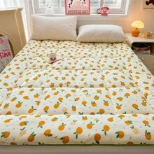 Gewatteerde matrasbeschermer/topper, matras voor thuisgebruik, futonkussen, dubbelzijdig zacht matras voor studentenhuisvesting. (Houd er rekening mee dat het werkelijke product enigszins kan afwijken van de afbeelding vanwege compressie en belichting, wat een normaal verschijnsel is na ontvangst van de goederen.)