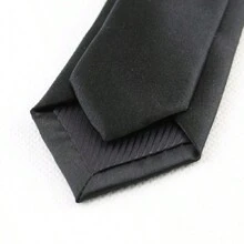 GOADAFOO 6cm Black Slim Fit Necktie For Men