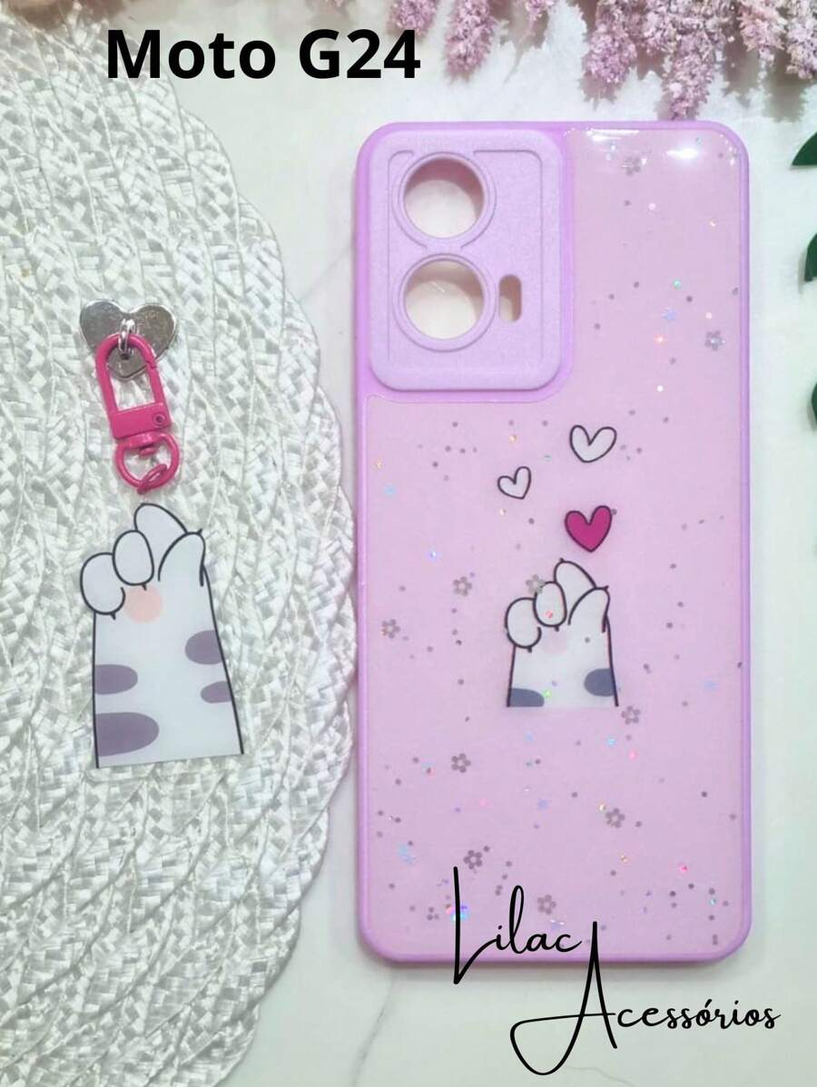 Moto G24 Case With Pendant: Charm And Protection! - 紫丁香 - 查看 1