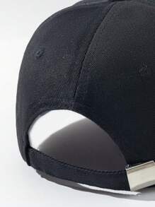 1pc Unisex Y2K Mom Life Embroidered Letter Washed Breathable Fashion Versatile Baseball Cap, Suitable For Casual Everyday Wear,Summer,Beach,Hat,Holiday,Travel - Full Black - View 3