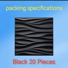 1/10 / 20 / 33 sztuk 3D Paneli Ściennych Wykonanych Z Materiału PVC. Należy Do Dekoracji Ściennych W Wystroju Domu, Szczególnie Do Dekoracji Pokoju. Dekoracja Łazienki. Dekoracja Sypialni. Dekoracja Salonu; Rozmiar Panelu Ściennego: 30 X30 CM Kolor: Biały/Czarny