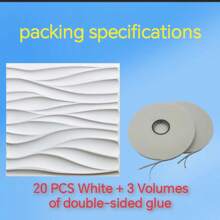 1/10 / 20 / 33 sztuk 3D Paneli Ściennych Wykonanych Z Materiału PVC. Należy Do Dekoracji Ściennych W Wystroju Domu, Szczególnie Do Dekoracji Pokoju. Dekoracja Łazienki. Dekoracja Sypialni. Dekoracja Salonu; Rozmiar Panelu Ściennego: 30 X30 CM Kolor: Biały/Czarny