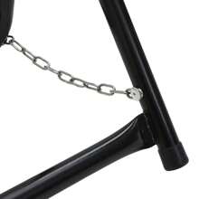 Heavy Duty Hose Trolley 48cm Powder Coated Steel Holds 45kg Garden Watering Equipment Transporter - 黑色 - 查看 5