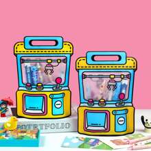 20pcs Portable Small Gift Bags, Cartoon Claw Machine Candy Snack Bags With Transparent Window, Snack Gift Bags For Easter, Wedding, Birthday, Christmas Party Favors, For Mother's Day , Bridesmaid Gifts , Gratuation Gifts , Birthday Gifts,Wedding Gifts,Birthday,Bride,Wedding