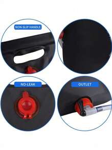 1pc Outdoor Camping Shower Bag, Hot Water Bag, Portable Bathing Rinse Spray Storage Bag