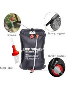 1pc Outdoor Camping Shower Bag, Hot Water Bag, Portable Bathing Rinse Spray Storage Bag