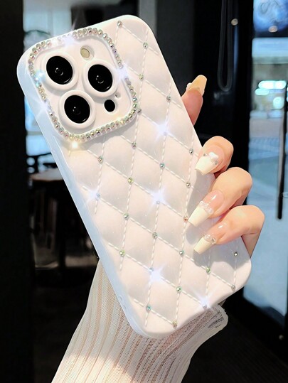 1pc Glitter TPU Protective Phone Case Compatible With IPhone Waterproof Shockproof Anti-Fall Scratch Resistant