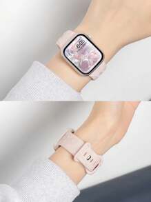 Pulseira de silicone esportiva à prova d'água com estampa floral 3D gravada compatível com 49 mm, 46 mm, 45 mm, 44 mm, 42 mm, 41 mm, 40 mm e 38 mm, pulseira de substituição compatível com série 10, 9, 8, 7, 6, 5, 4, 3, 2, 1 SE para mulheres