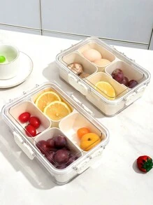 Hộp đựng thực phẩm 1 ngăn có nắp, khay đựng chia ngăn đựng kẹo, rau, trái cây, các loại hạt, thích hợp cho dã ngoại, tiệc tùng, sắp xếp tủ lạnh, hộp đựng thực phẩm kín khí, bảo quản thực phẩm tươi trong tủ lạnh, bảo quản thực phẩm kẹo hạt gia vị, hộp đựng đồ ăn nhẹ, hộp đựng thực phẩm đã nấu chín - Nhiều màu - Xem 7
