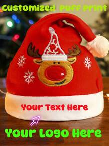 [Tùy chỉnh] Tùy chỉnh một chiếc mũ Giáng sinh độc quyền cho trẻ em để tăng thêm không khí lễ hội của Giáng sinh và thêm niềm vui. Chiếc mũ Giáng sinh được cá nhân hóa này có thể được trang trí bằng các họa tiết dễ thương hoặc tên của trẻ. Nó sẽ khiến những đứa trẻ cảm thấy đặc biệt hơn trong mùa lễ. Cho dù đó là cho một bữa tiệc Giáng sinh hay một buổi họp mặt gia đình, chiếc mũ Giáng sinh tùy chỉnh này chắc chắn sẽ mang lại nụ cười và sự ấm áp. - A - Xem 3