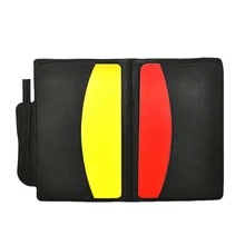Red & Yellow Football Referee Cards With Card Holder, Referee Tools With Pencil, Sports Match Penalty Cards - Multicolor - View 3