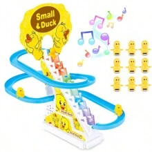 1 Set Kids Duck Climbing Stairs Track Toy, Cute Duck Slide Early Education Intelligence Toy, Children's Christmas Gift - Stair Climbing Duck [gift Box] - View 13