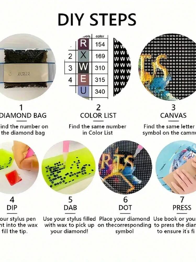 1 set van 30-40 cm oningelijste 5D-diamantschilderijkits, doe-het-zelf winterdorplandschapsmuurdecoratie, verrassingsgeschenk - Veel kleurig - Bekijken 3