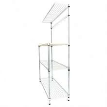 Four-Layer Microwave Oven Rack, Metal Rack Factory Microwave Oven Small Kitchenware Storage Rack - Silver - View 1