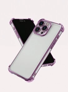 1 个电镀四角防摔透明 TPU 保护壳适用于 17 Pro Max/17 Air、11、15 Pro Max、14 Pro Max/Galaxy S25 Ultra、S2 FE、SAM A25、A56/Honor/Redmi Note 13 Pro/12C/13C/14C/Note 14 智能手机 - 櫻花紫 - 查看 3