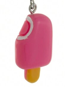 Anti-Allergic Ice Cream Popsicle Earring Different Pink Earring - 粉色 - 查看 2