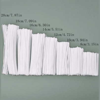 50pcs Candle Wicks 8-20cm - Smokeless & Easy DIY, Perfect For Home & Party CraftsThe Original Pearled Candle. Your Coolest, Most Creative Refillable Candles For Home & Event Decor.