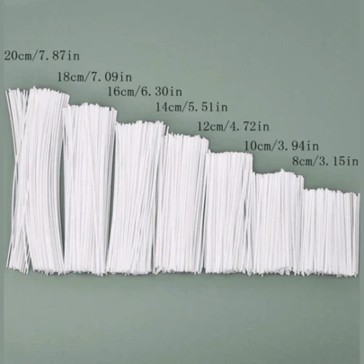 50pcs Candle Wicks 8-20cm - Smokeless & Easy DIY, Perfect For Home & Party CraftsThe Original Pearled Candle. Your Coolest, Most Creative Refillable Candles For Home & Event Decor.