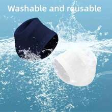 1 par de sapatos e meias de silicone com tecido elástico anti-rachaduras, protetores para os pés, proteção para o calcanhar, capa protetora para os pés com meio tamanho. - Multicolorido - Ver 9