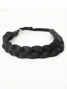 合成头带鱼尾辫子头发带可调节腰带编织发带波西米亚风格女士发型发饰 - 彩色 - 查看 15