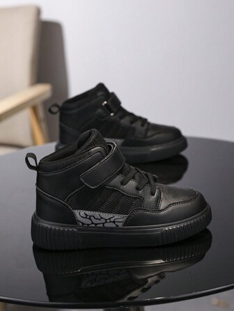 儿童高帮运动鞋，新款减震休闲男童运动鞋，百搭，适合所有季节