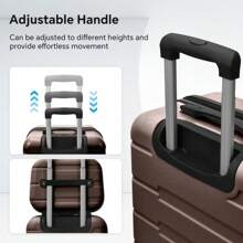 4 Piece Hard Shell Luggage Set,Carry On Suitcase With Spinner Wheels,Family Luggage Set,Brown(12/20/24/28in),CozyUp Travel Suitcase Suitcases Suit Case Durable Travel Luggage Hand Luggage Waterproof Winter Holiday Women Travel Essentials Suitcase Set Luggage Set