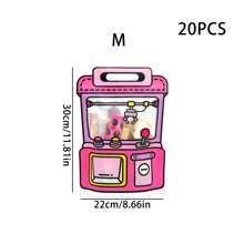 20pcs Portable Small Gift Bags, Cartoon Claw Machine Candy Snack Bags With Transparent Window, Snack Gift Bags For Easter, Wedding, Birthday, Christmas Party Favors, For Mother's Day , Bridesmaid Gifts , Gratuation Gifts , Birthday Gifts,Wedding Gifts,Birthday,Bride,Wedding